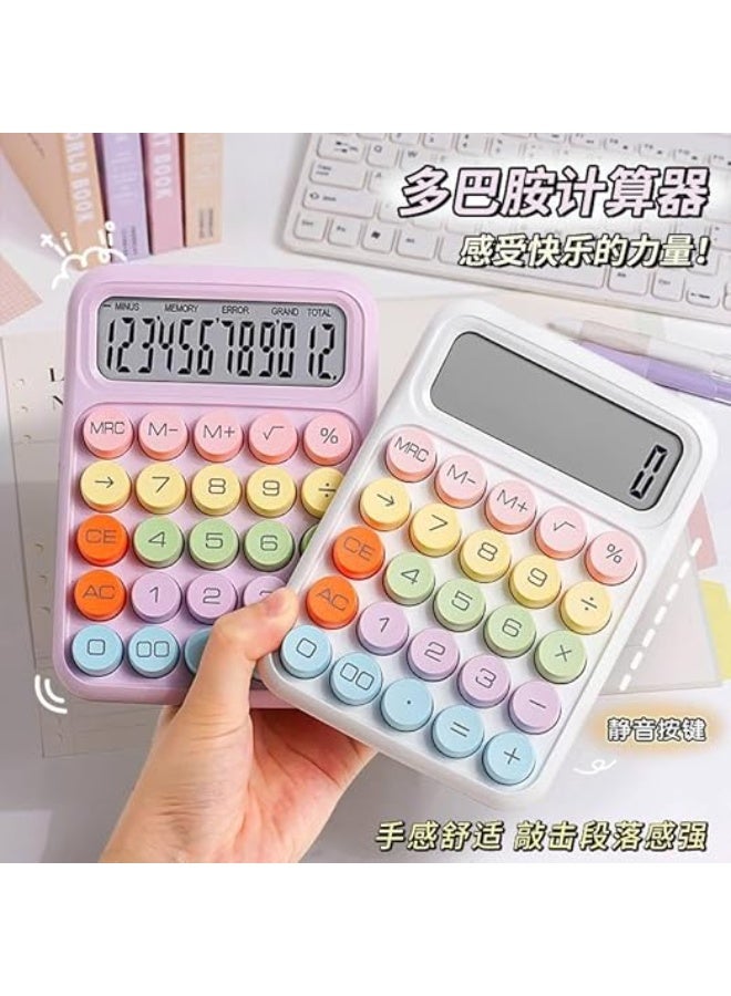 آلة حاسبة بتصميم عصري وألوان مبهجة – شكل تريندي أنيق – مناسبة للدراسة والعمل والاستخدام اليومي IR - Image 5